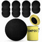 12 Pcs Charcoal Filters for Compost Bucket by Reluen