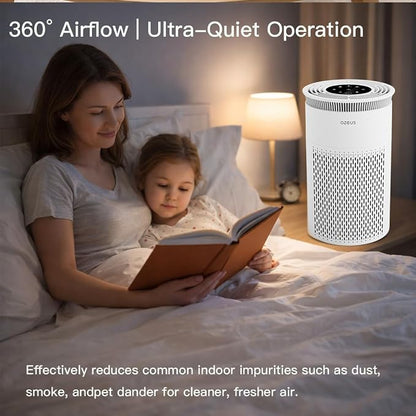 True HEPA Air Purifier 3-Stage Filtration System, 360° Air Intake, Ultra-Quiet - Image 3