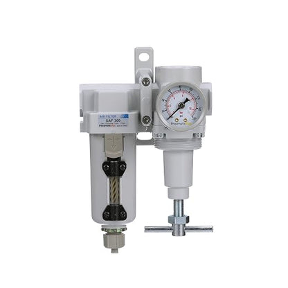PneumaticPlus SAU320T-N03G-MEP Air Filter Regulator Combo 3/8" NPT -T-Handle by PneumaticPlus