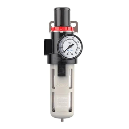 Compressed Air Pressure Filter Regulator Airtac BFR2000-C 1/4'' NPT 0-140 PSI - Image 2