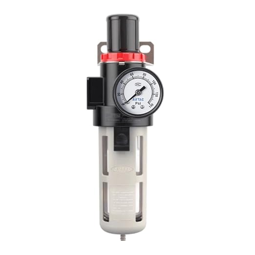 Compressed Air Pressure Filter Regulator Airtac BFR3000-C 3/8'' NPT 0-140 PSI - Image 2