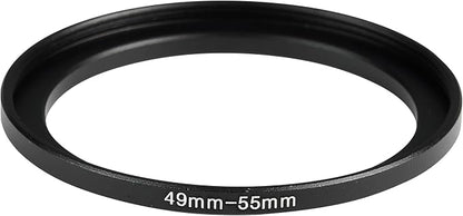 49-55mm Metal Step-Up Ring Adapter Compatible - Image 3