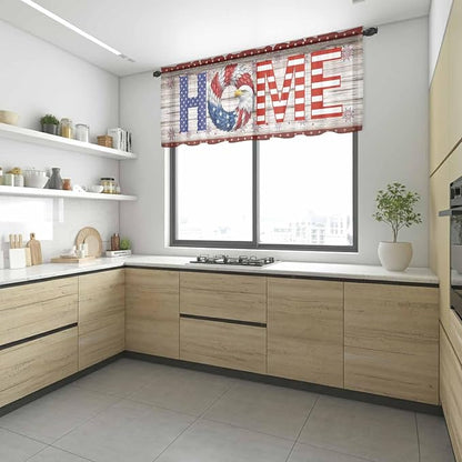 4th of July Sheer Valances for Windows 60"x18", Light Filtering Kitchen - Image 6