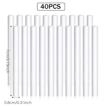 40 Pieces Humidifier Filter Cotton Refill Travel Mini Humidifier Filters Sticks - Image 3