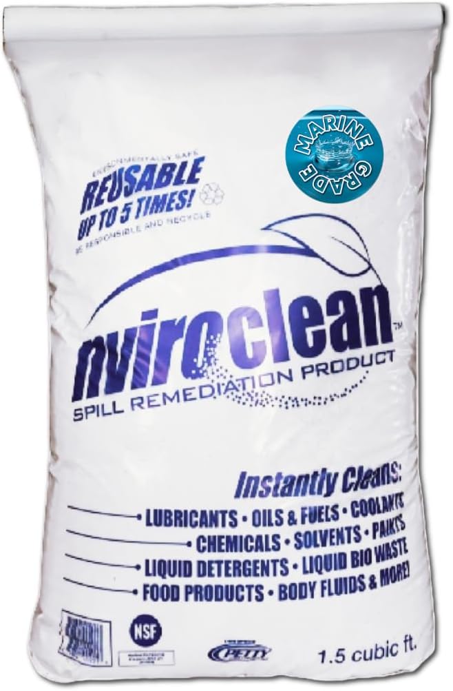 2-N-1 Water-Filtering | Super Absorbent & Encapsulant Spill Cleanup up to 216lbs by Nviroclean