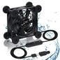 Quiet 80mm Fan with 10 Speed USB 5V DC 12V IPX5 Waterproof Cooling Fan by xiaoqijia