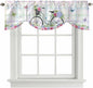 Spring Tie Up Valance Curtains for Windows, Kitchen Curtains Window Shades by Unknown
