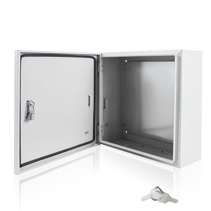 Electrical Box 16 x 16 x 6 Inch Indoor Outdoor Electrical Enclosure Box Steel by Fsehyue
