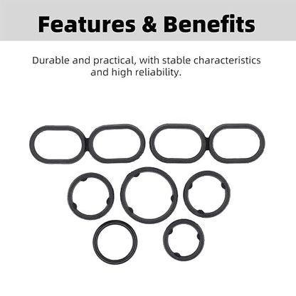 Engine Oil Filter Housing O Ring Seal Kit 68191356AA Replacement - Image 2