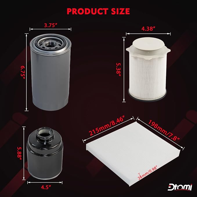 6.7L Cummins Diesel, Fuel/Water Separator Fuel Filter, Cabin Air, Air Filter - Image 5