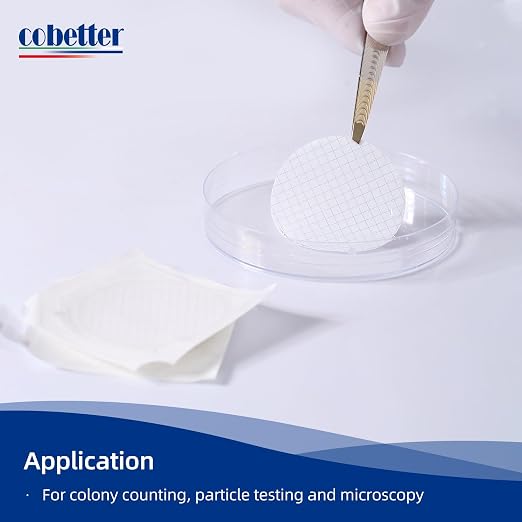 100Pack MCE Gridded Membrane Filter 47mm 0.45μm Mixed Cellulose Esters Membrane - Image 5