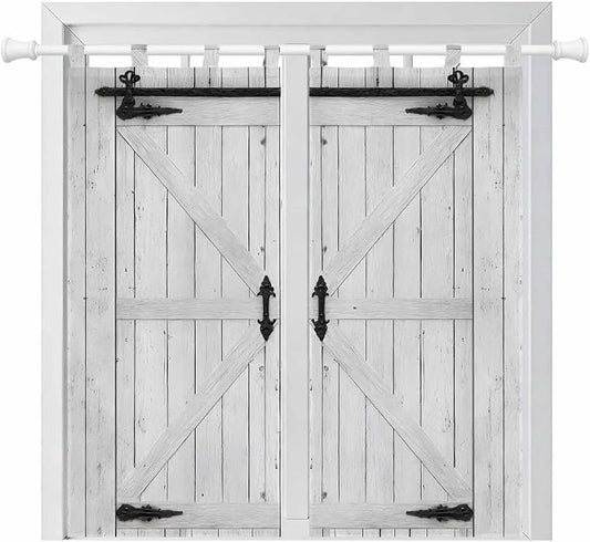Farmhouse Wood Grain Bedroom Curtains 72 Inch Length, Window Curtains Tab Top by Unknown