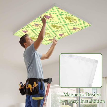 4 Pack Fluorescent Light Cover, Desert Sand Camels Light Covers - Image 3