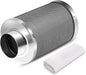 4 Inch Air Carbon Filter Odor Control, Reversible Flange, Pre-Filter Included by Unknown