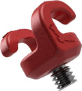 KONDOR BLUE x Armando Ferreira | MondoTies Cable Management Clips for Cameras | Cable organization, 1/4"-20 Mounted, Holds 2-3 cables, & Supports up to 20lbs of force (10-Pack) | Red