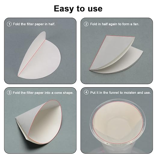 StonyLab Quantitative Filter Paper Circles, 56mm Diameter Cellulose Filter Paper - Image 4