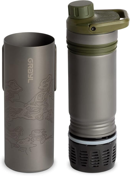 GRAYL UltraPress Titanium 16.9 oz Water Purifier & Filter Bottle - Image 2