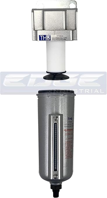 1/2" NPT Industrial Particulate Filter, Removes Water, Debris from Compressed - Image 3