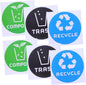 6pcs Decorative Waste Sorting Stickers by Unknown