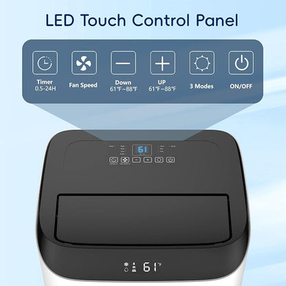 14000 BTU Portable Air Conditioners, Dehumidification, Sleep Mode - Image 4