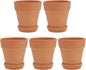 5pcs Red Terracotta Succulent Flower Pots by OSALADI