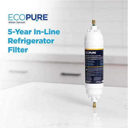 EcoPure EPINL30 5-Year In-Line Refrigerator Water Filter – Universal Fit - Image 2