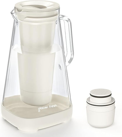 GLACIER FRESH Glass 10 Cup Water Pitcher by GLACIERFRESH