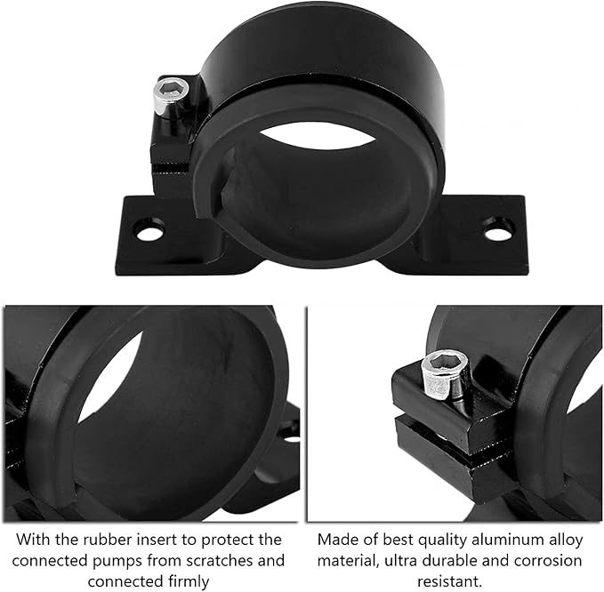 BARTOO 50mm Fuel Filter Mounting Bracket, Fuel Pump Clamp Holder - Image 3