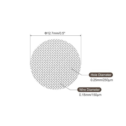 MECCANIXITY Pipe Screen Stainless Steel Screens, 1/2 Inch Diameter - Image 2