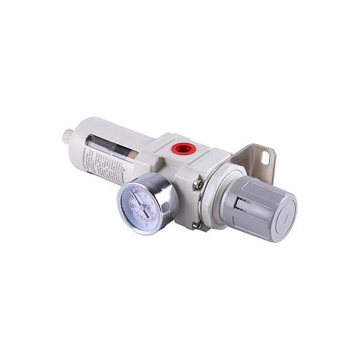 3/8 Inch NPT Air Filter Regulator Combo Piggyback AW3000-03, Air Compressor - Image 5