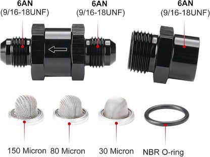 6AN Inline Fuel & Oil Feed Filter Set - Image 2