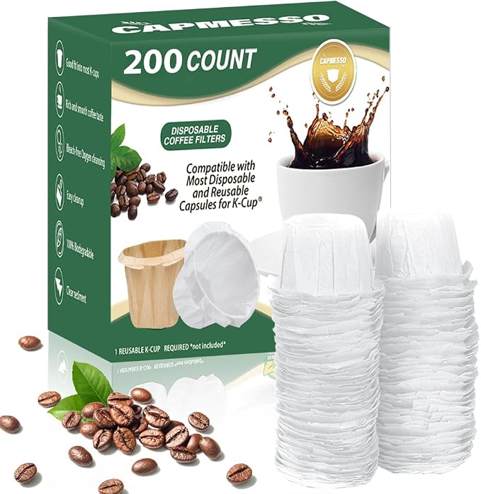 CAPMESSO Disposable Coffee Paper Filters by CAPMESSO
