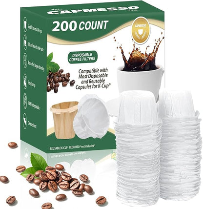 CAPMESSO Disposable Coffee Paper Filters by CAPMESSO