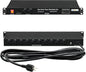 1U PDU Network Servers Surge Protector Power Distribution Unit 12-Outlet by ThePoEstore