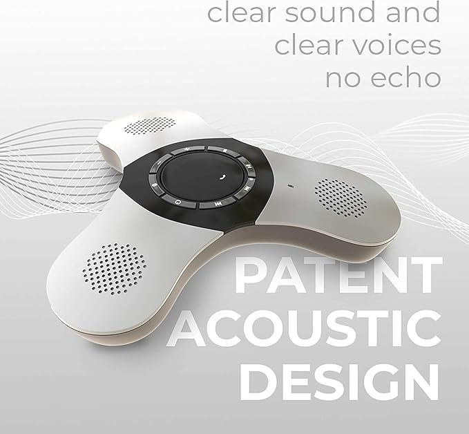 Skywin Bluetooth Conference Speaker with Microphone, 3 Pack Portable Wireless Speaker for Office Desk, Computer, and Laptop, Bluetooth Microphone for Conference Room, and PC, Smart Speakerphone