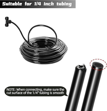45 Pack Quick Connect 1/4" Drip Tubing Irrigation Fittings Kit Universal 1/4'' - Image 6