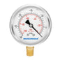 MEASUREMAN 2-1/2" dial, Glycerin Filled, Stainless Steel case, Brass Inside by MEASUREMAN