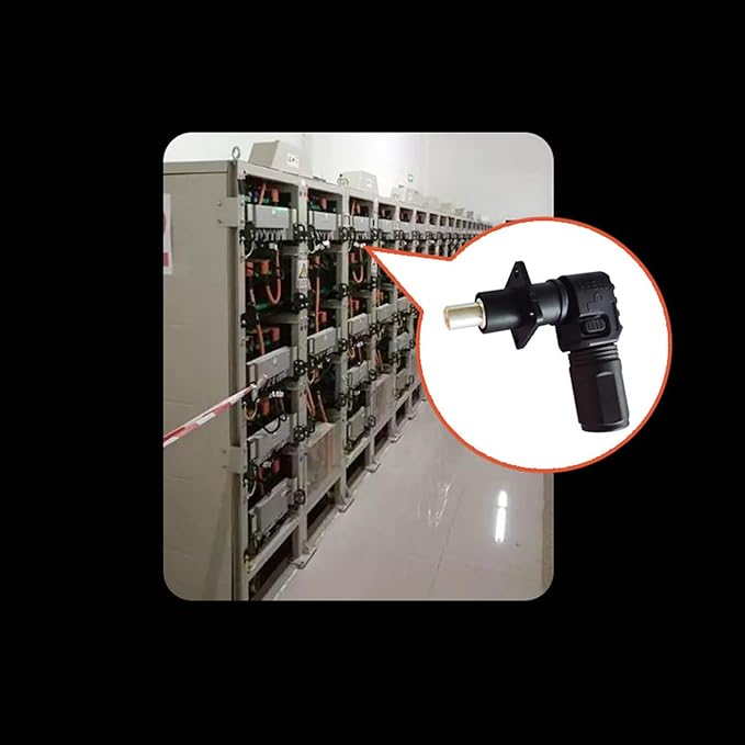 1 Set Battery Energy Storage Connector, 100A 16mm² High Current Connectors Quick Plug Terminal Orange Right Angle Plug and Socket IP67 Waterproof Power Adapter (100A, Orange)