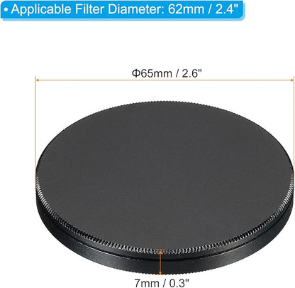 PATIKIL 62mm Lens Cap, Camera Lens Cap Cover Universal Front Metal Lens Filter - Image 2