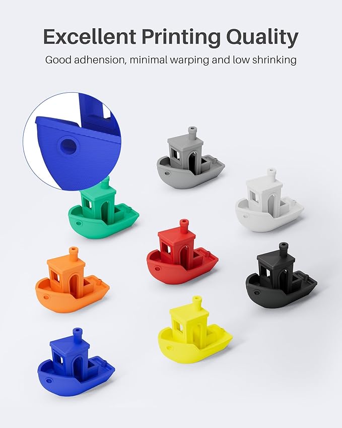 ELEGOO PLA Filament 1.75mm Gray 1KG, 3D Printer Filament Dimensional Accuracy +/- 0.02mm, 1kg Spool(2.2lbs) Fit Most FDM 3D Printers