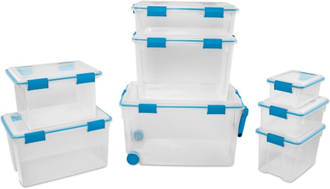 Sterilite 12-Pack Gasket Box, Weather-Resistant Storage Bins - Image 9