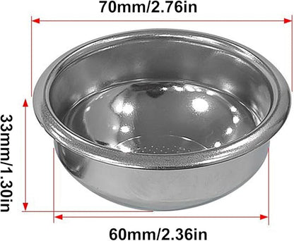 58mm Portafilter Basket, Even Extraction Design, 304 Stainless Steel, Coffee - Image 5