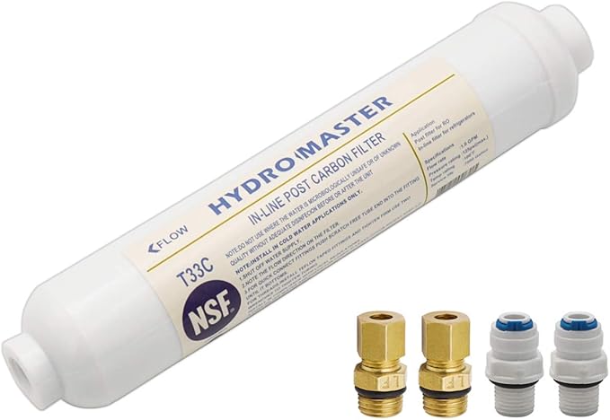 HYDRO MASTER IN-LINE POST CARBON FILTER by HYDROMASTER