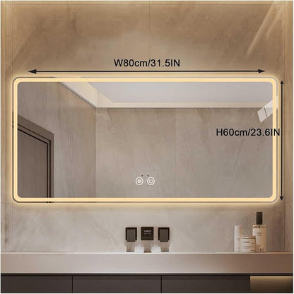 Bathroom Mirror with LED Lights，Smart Illuminated LED Bathroom - Image 2
