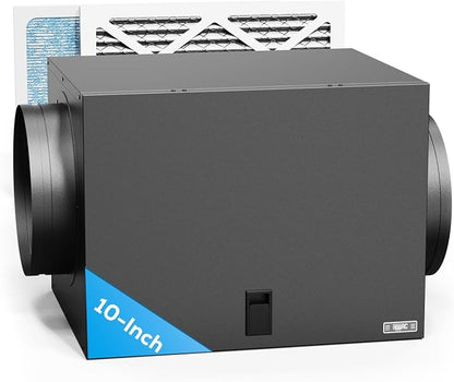 Filter Box 10 inches with Efficient Box Fan Filter, Duct Filters Box by AITECAC