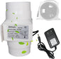 3 Inch Inline Duct Extractor Fan 75Mm 12V Powerful Exhaust Blower Speed by Unknown