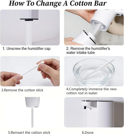 50PCS Humidifier Stick Filter Refill, 0.3"×4" Mini Air Diffuser Pure Wicks - Image 7
