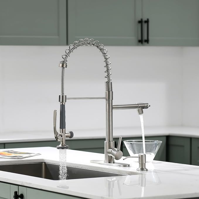 Fapully Commercial Pull Down Kitchen Sink Faucet - Image 2