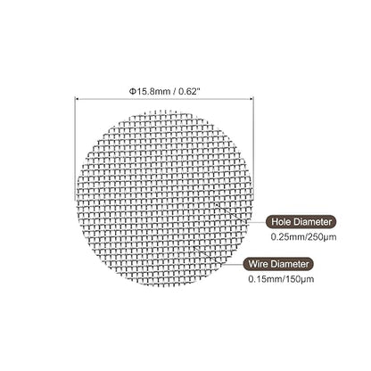 MECCANIXITY Pipe Screen Stainless Steel Screens, 5/8 Inch Diameter - Image 2