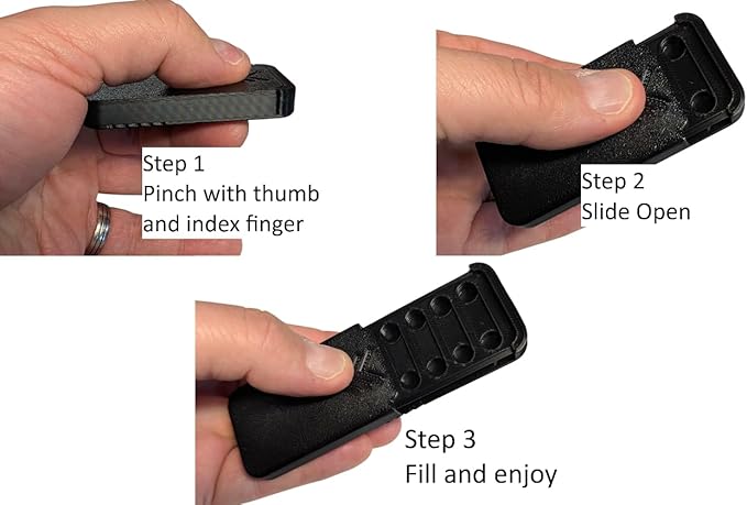 3BP - Size 13 Medium (6X) Hearing Aid Battery Case, New Slim Design Pocket Size Storage Container